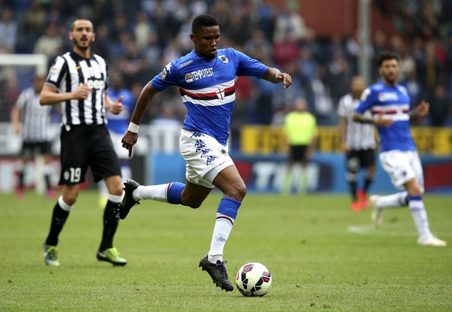 Eto’o in azione. Action Images